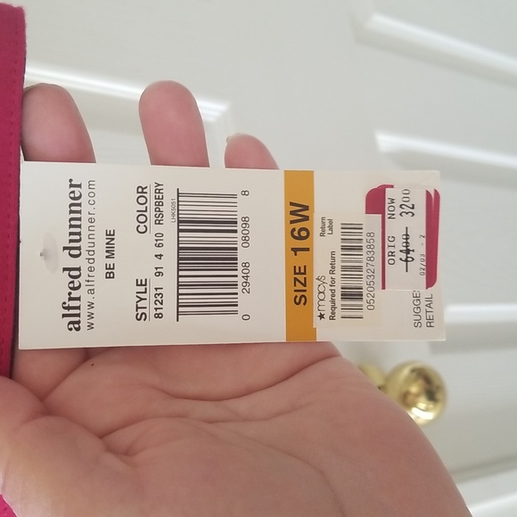 Alfred Dunner Pink Rhinestone Dragonfly Embroidered Lightweight Jacket - Picture 4 of 12